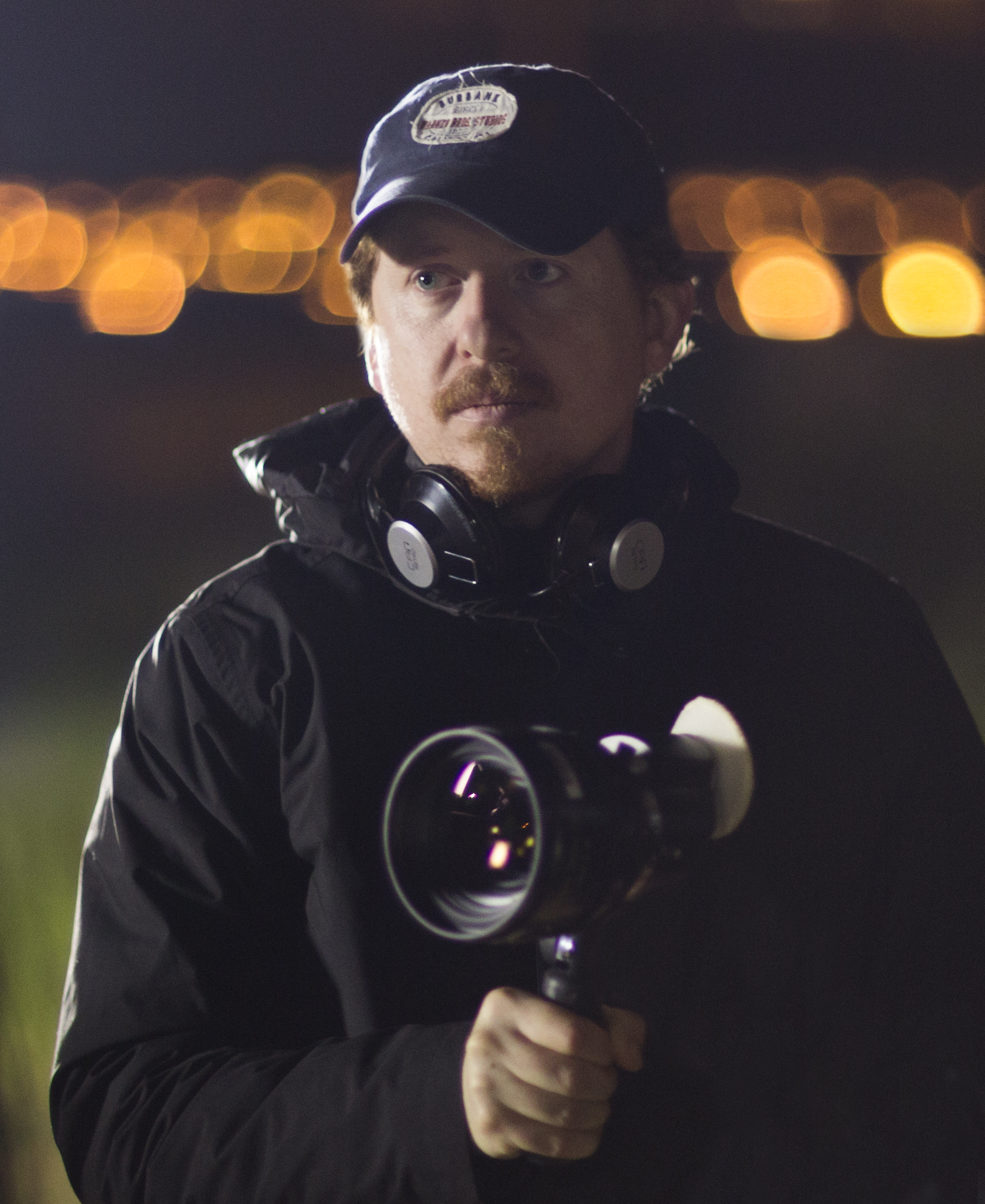 Caradog James on set — Don't Knock Twice